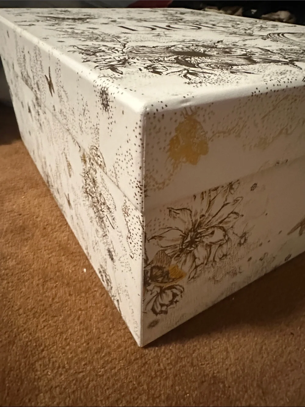 Dior White and Gold holiday Gift Box